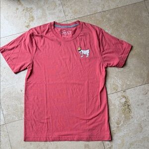 GOAT Red Short Sleeve Men's Tee